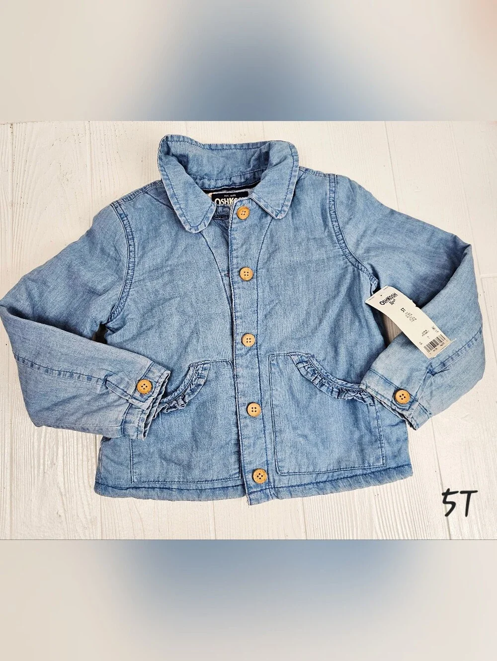 OshKosh B'gosh Toddler Girls Lightweight Jacket Denim